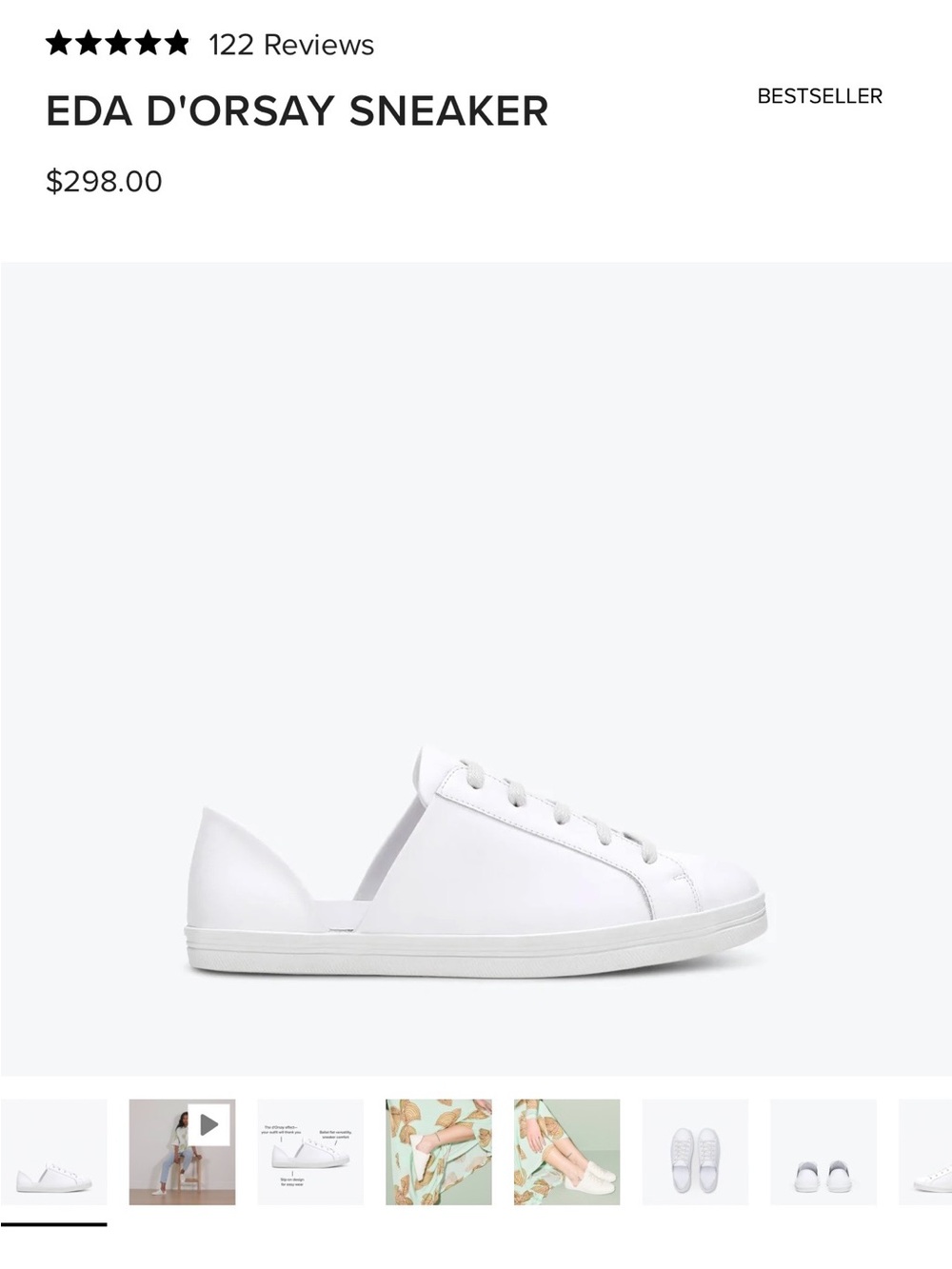 Freda Salvador Eda D'Orsay Sneaker - White